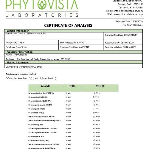 Greeus CBD Oil Natural(CBDオイル ナチュラル)30ml CBD 1500mg - 画像 (2)