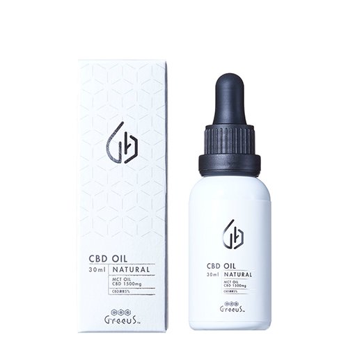 Greeus CBD Oil Natural(CBDオイル ナチュラル)30ml CBD 1500mg
